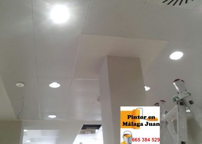 Pintura techo local en Valencia