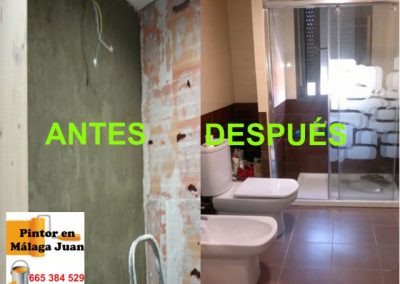 Reforma baño antes y después - Soliva - Málaga