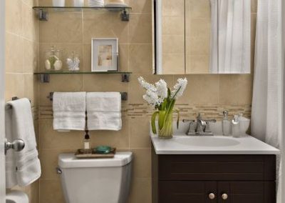 Baño pequeño - Color beige