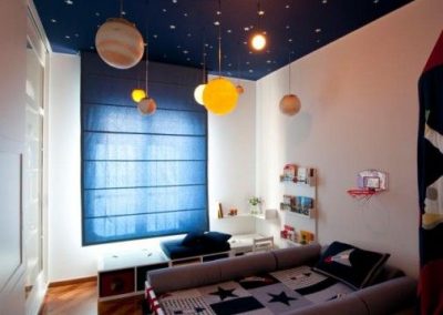 Habitación juvenil espacial